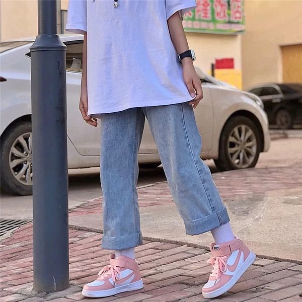 women's jeans high waist woman plus size street style elastic denim pants cotton loose coated vintage washed boyfriend 2021, Blue
women's jeans high waist woman plus size street style elastic denim pants cotton loose coated vintage washed boyfriend 2021, Blue