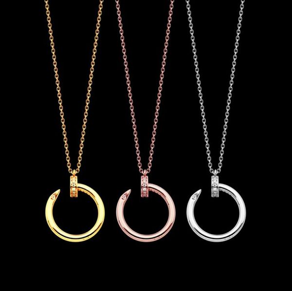 Sterling Silver nail head with drill Necklace women's Sterling Silver nail Necklace