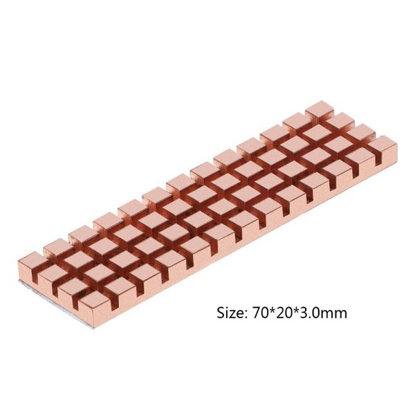 fans & coolings pure copper heatsink cooler heat sink thermal conductive adhesive for m.2 ngff 2280 pci-e nvme ssd 70x20mm thickness 1.5/2/3
fans & coolings pure copper heatsink cooler heat sink thermal conductive adhesive for m.2 ngff 2280 pci-e nvme ssd 70x20mm thickness 1.5/2/3