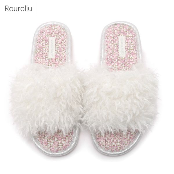 rouroliu 2020 women flip flops suede slippers spring autumn flat heel home shoes winter fur slides non-slip, Black
rouroliu 2020 women flip flops suede slippers spring autumn flat heel home shoes winter fur slides non-slip, Black