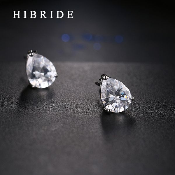 stud hibride water drop clear cubic zirconia earring elegant rhodium plated women earrings e-86, Golden;silver
stud hibride water drop clear cubic zirconia earring elegant rhodium plated women earrings e-86, Golden;silver