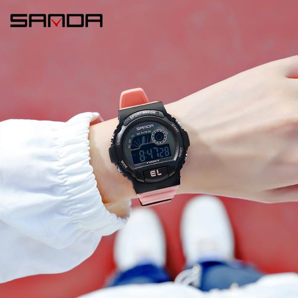 wristwatches sanda fashion sport women watches multifunction waterproof led display digital watch outdoor wristwatch relogio masculino 6004, Slivery;brown
wristwatches sanda fashion sport women watches multifunction waterproof led display digital watch outdoor wristwatch relogio masculino 6004, Slivery;brown