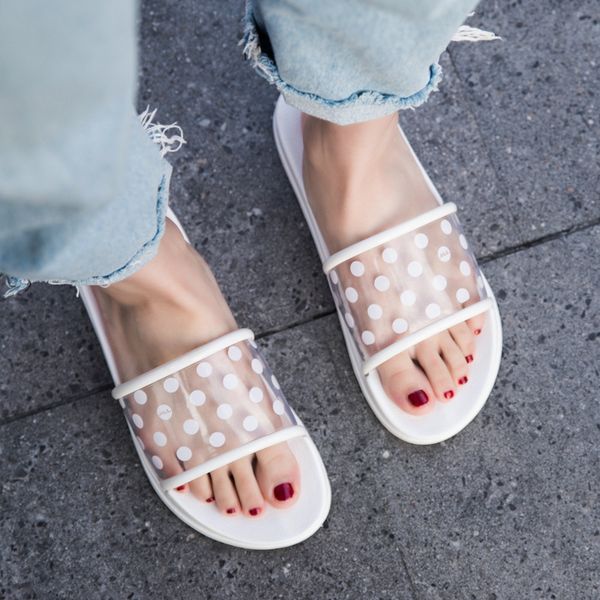 summer transparent women slippers black white polka dots girls ladies slides outdoor flat women flip flops beach slippers
summer transparent women slippers black white polka dots girls ladies slides outdoor flat women flip flops beach slippers