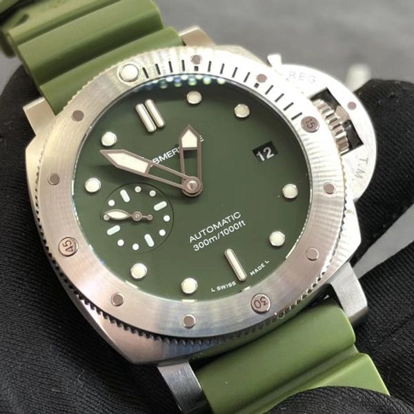 42mm green dial independent adjust hour hand vs vsf men watch automatic rubber strap waterproof sapphire 1055 wristwatch, Slivery;brown
42mm green dial independent adjust hour hand vs vsf men watch automatic rubber strap waterproof sapphire 1055 wristwatch, Slivery;brown