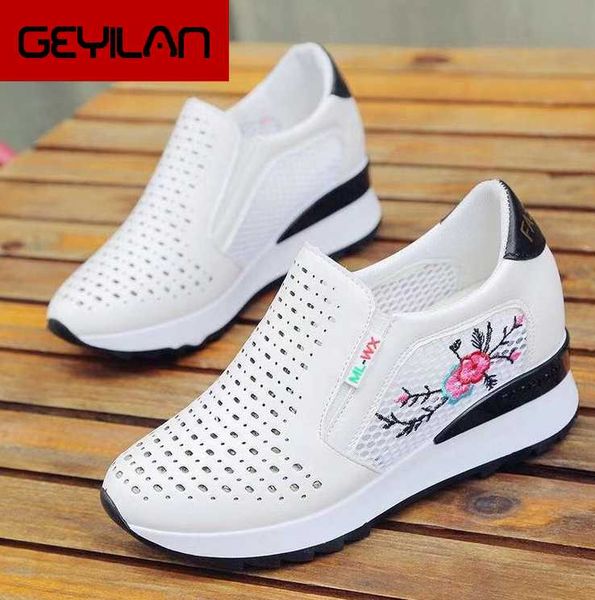 women comfortable casual shoes summer slip on loafers mixed colors hollow out increasing internal height sneakers, Black
women comfortable casual shoes summer slip on loafers mixed colors hollow out increasing internal height sneakers, Black