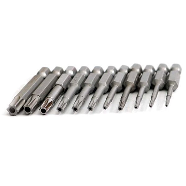 50mm security tamper proof magnetic screwdriver drill bit t6 t8 t10 t20 t25 t30 screw driver bits hex torx head 1/4" hand tools
50mm security tamper proof magnetic screwdriver drill bit t6 t8 t10 t20 t25 t30 screw driver bits hex torx head 1/4" hand tools