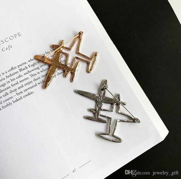 day korea small aircraft brooch brooch pin fashion badge badge retro wild hipster clothes with accessories, Gray
day korea small aircraft brooch brooch pin fashion badge badge retro wild hipster clothes with accessories, Gray