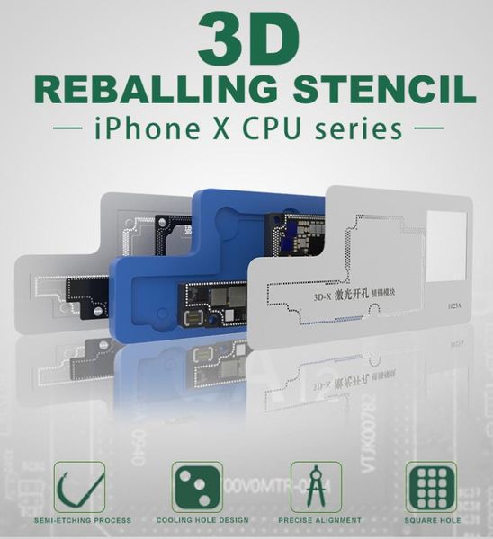3d bga reball stencil grooved positioning de-gluing tin platform 3d-x baseband stencil great repairing base tool
3d bga reball stencil grooved positioning de-gluing tin platform 3d-x baseband stencil great repairing base tool