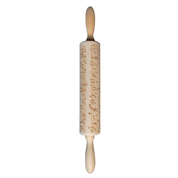 rolling pin engraved baking tool embossing musical note diy cookies wooden cake 
rolling pin engraved baking tool embossing musical note diy cookies wooden cake
