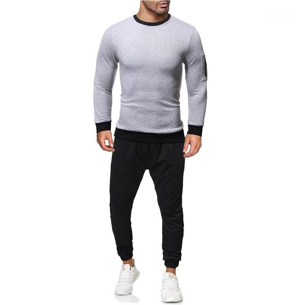 mens fashion solid color tracksuits designer panelled pullover long sleeve casual long pants men sport clothing, Gray
mens fashion solid color tracksuits designer panelled pullover long sleeve casual long pants men sport clothing, Gray