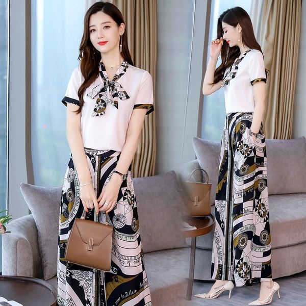 women's 2019 new summer clothing european fashion contrast color korean style short sleeve suit two-piece suit western casual pants cas, Gray
women's 2019 new summer clothing european fashion contrast color korean style short sleeve suit two-piece suit western casual pants cas, Gray