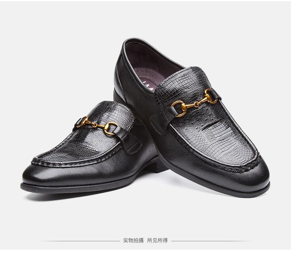 men shoes formal wear leather shoes men's zapatos wedding comfortable oxfords crocodile pattern business de hombre leather, Black
men shoes formal wear leather shoes men's zapatos wedding comfortable oxfords crocodile pattern business de hombre leather, Black