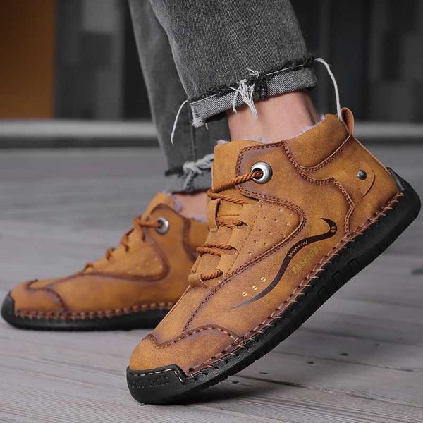winter men's boots leather plush warm leisure shoes british round toe short plush ankle boots with fur winter men, Black
winter men's boots leather plush warm leisure shoes british round toe short plush ankle boots with fur winter men, Black