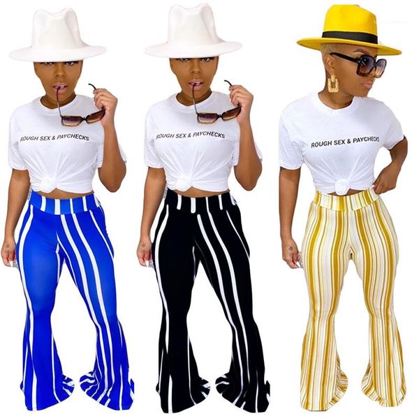 trousers fashion female clothing autumn womens designer flare pants casual striped printed high waist ol style, Black;white
trousers fashion female clothing autumn womens designer flare pants casual striped printed high waist ol style, Black;white