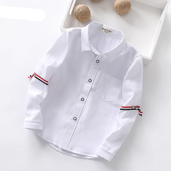 2020 new spring oxford textile cotton ribbon decoration boys white shirt 3t-14t british style kid casual school clothes, White;black
2020 new spring oxford textile cotton ribbon decoration boys white shirt 3t-14t british style kid casual school clothes, White;black