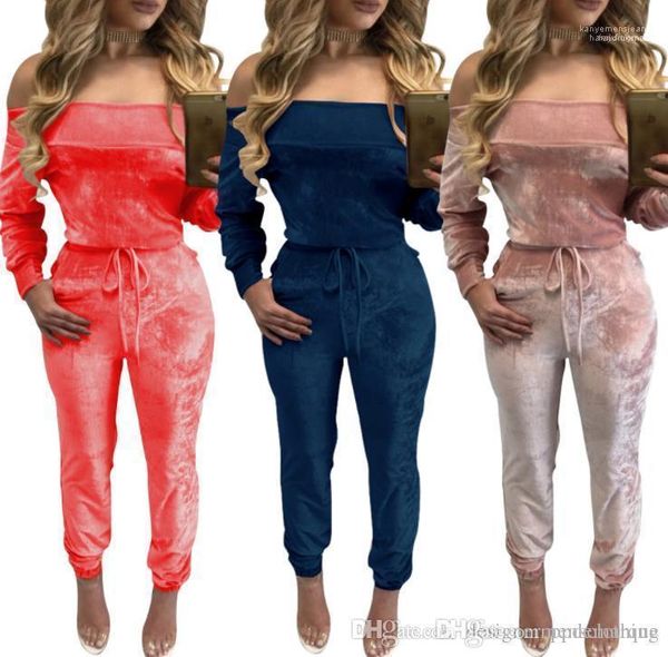 casual apparel women fashion rompers off shoulder womens jumpsuits designer velvet solid color, Black;white
casual apparel women fashion rompers off shoulder womens jumpsuits designer velvet solid color, Black;white