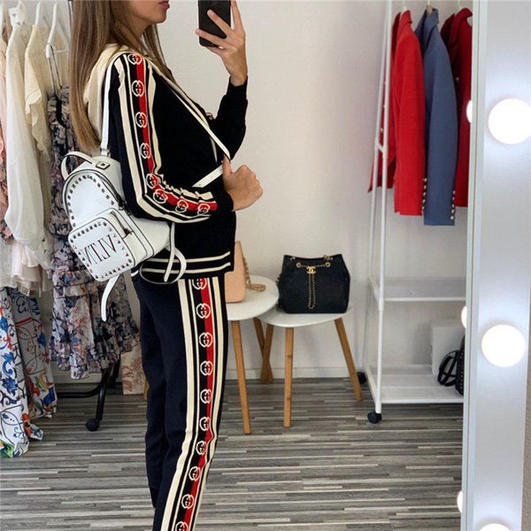 women tracksuit designers letters print hooded jacket coat zip long sleeve sweater pants two pieces set casual sports suit e82802, Gray
women tracksuit designers letters print hooded jacket coat zip long sleeve sweater pants two pieces set casual sports suit e82802, Gray