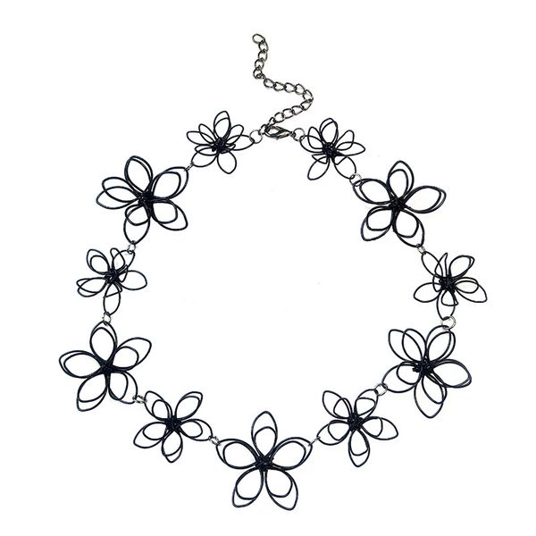 flower choker black choker colgantes mujer with short clavicular chain flower necklace butterfly jewelry woman, Silver
flower choker black choker colgantes mujer with short clavicular chain flower necklace butterfly jewelry woman, Silver