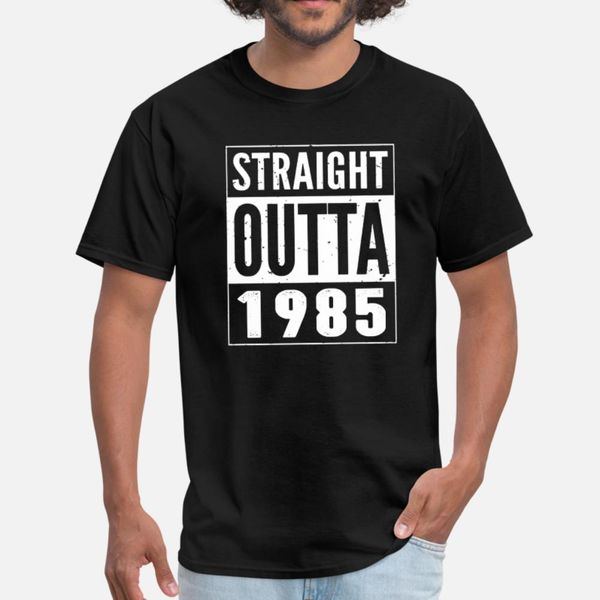 1985 t shirt men designer cotton o neck standard fitness new style spring autumn unique shirt
1985 t shirt men designer cotton o neck standard fitness new style spring autumn unique shirt