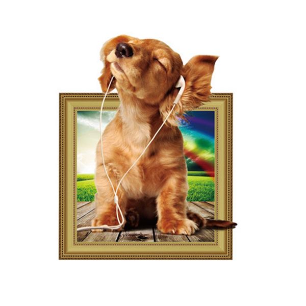 3d dog listen to music art wall sticker mural floor living room decor hot
3d dog listen to music art wall sticker mural floor living room decor hot