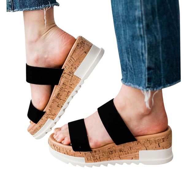 summer woman sllippers women wedges cork sole ladies platform non-slip footwear female casual solid shoes 2020 women's plus size, Black
summer woman sllippers women wedges cork sole ladies platform non-slip footwear female casual solid shoes 2020 women's plus size, Black