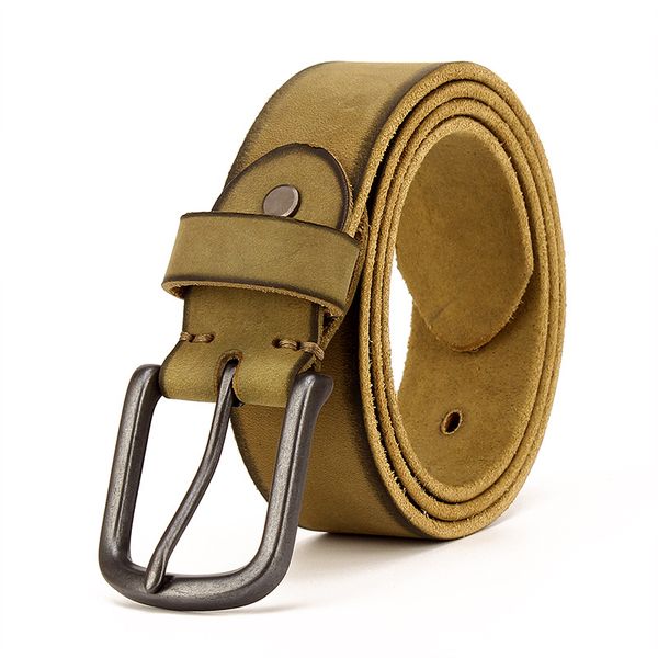 Genuine Leather Men Leather Belt Belt Vintage Pin Buckle Top Layer Pure Leather Pant Belt Handmade Do the Old Cowboy Korean-Style All-match
Genuine Leather Men Leather Belt Belt Vintage Pin Buckle Top Layer Pure Leather Pant Belt Handmade Do the Old Cowboy Korean-Style All-match