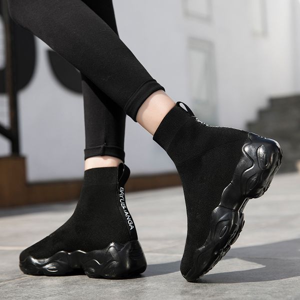 men's and women's casual shoes flying woven korean style trend wild thin feet sports socks shoes 35-45, Black
men's and women's casual shoes flying woven korean style trend wild thin feet sports socks shoes 35-45, Black