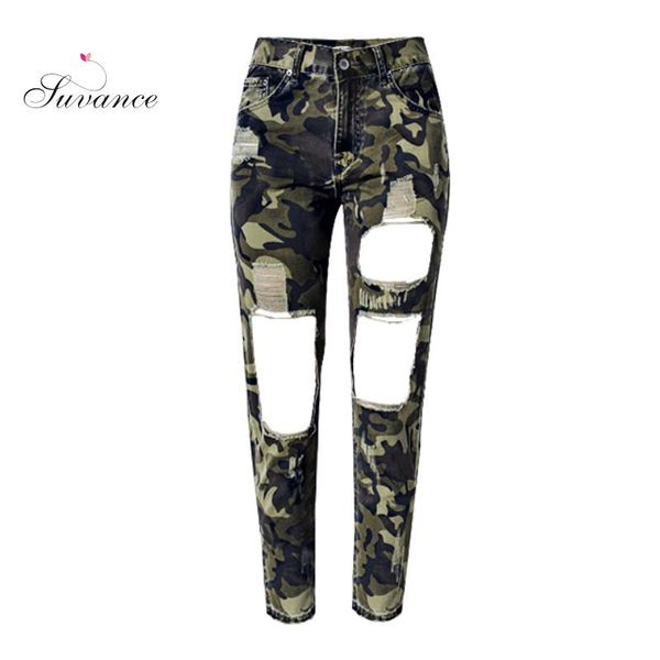women's jeans suvance high waist loose camouflage holes spring cotton straight qualit material women trousers, Blue
women's jeans suvance high waist loose camouflage holes spring cotton straight qualit material women trousers, Blue