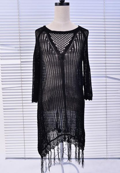 fringe crochet beachwear 4f4439 new style summer beach cover up swimming dress for woman, White;black
fringe crochet beachwear 4f4439 new style summer beach cover up swimming dress for woman, White;black