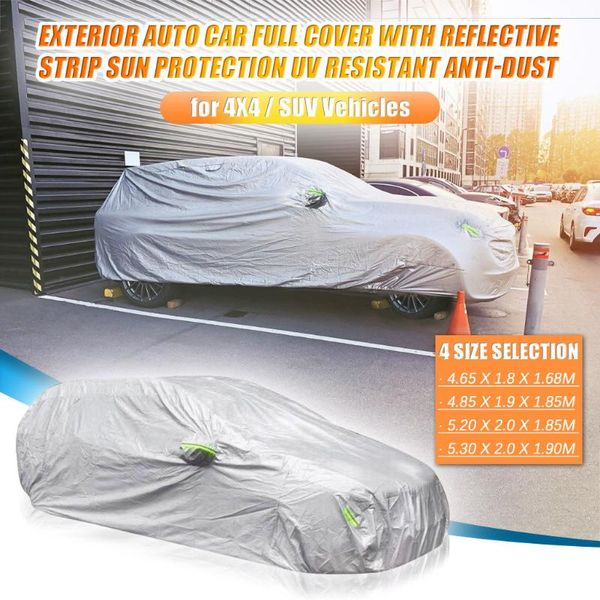 универсальные автомобильные чехлы защита от солнца anti-dust cover открытый авто полный охватывает зонт серебро светоотражающие полосы для в
универсальные автомобильные чехлы защита от солнца anti-dust cover открытый авто полный охватывает зонт серебро светоотражающие полосы для в