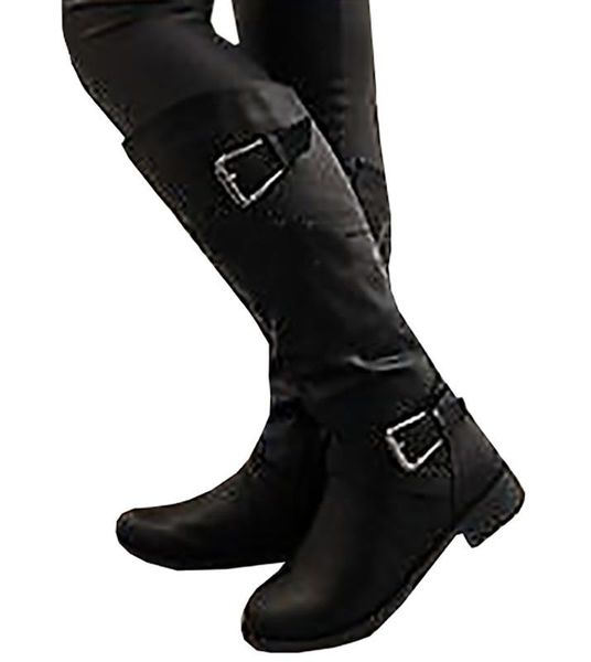 vogellia winter boots women thigh high boot rome retro leather buckle round toe motorcycle boots woman casual shoes botas mujer, Black
vogellia winter boots women thigh high boot rome retro leather buckle round toe motorcycle boots woman casual shoes botas mujer, Black