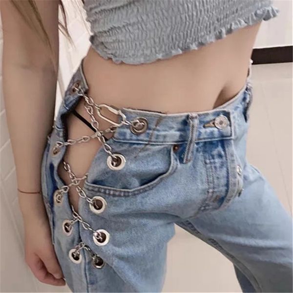 2020 new european and american bloggers chain jeans women's autumn loose and handsome high waist mopping wide leg trousers, Blue
2020 new european and american bloggers chain jeans women's autumn loose and handsome high waist mopping wide leg trousers, Blue