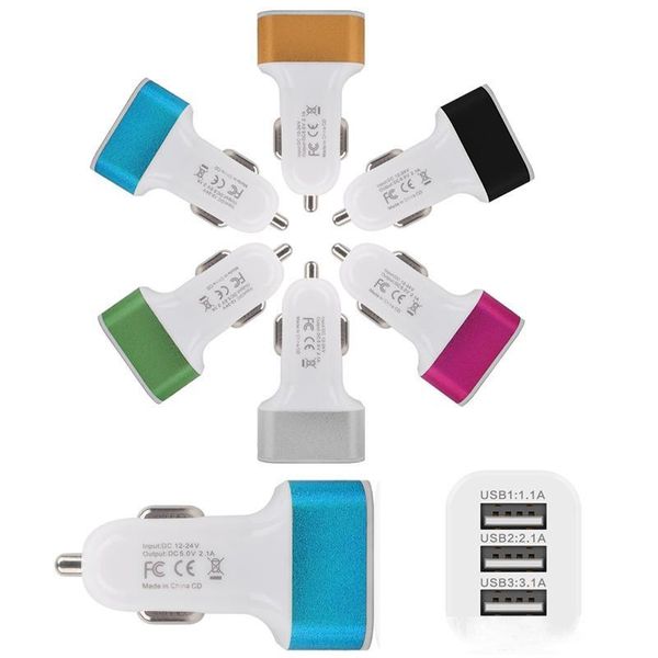 car charger 3 ports 3 usb cigarette converter 4.1a chargers micro usb adapter for iphone 7 samsung s7 pad color phone charger 100pcs/lot
car charger 3 ports 3 usb cigarette converter 4.1a chargers micro usb adapter for iphone 7 samsung s7 pad color phone charger 100pcs/lot