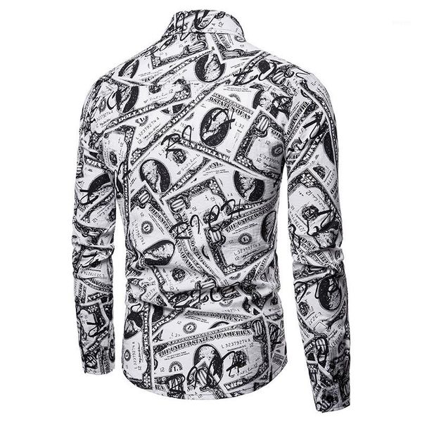 shirts casual males clothing all dollars print mens shirts fashion panelled long sleeve lapel neck mens, White;black
shirts casual males clothing all dollars print mens shirts fashion panelled long sleeve lapel neck mens, White;black
