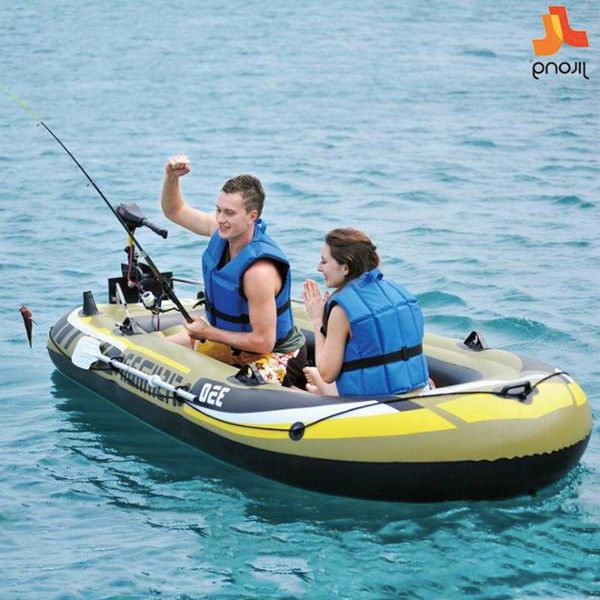 Rubber Boat Thick Wear-resistant Inflatable 1/2/4 Person Kayak Canoeing Fishing Boat Hovercraft Assault Drifting Boat