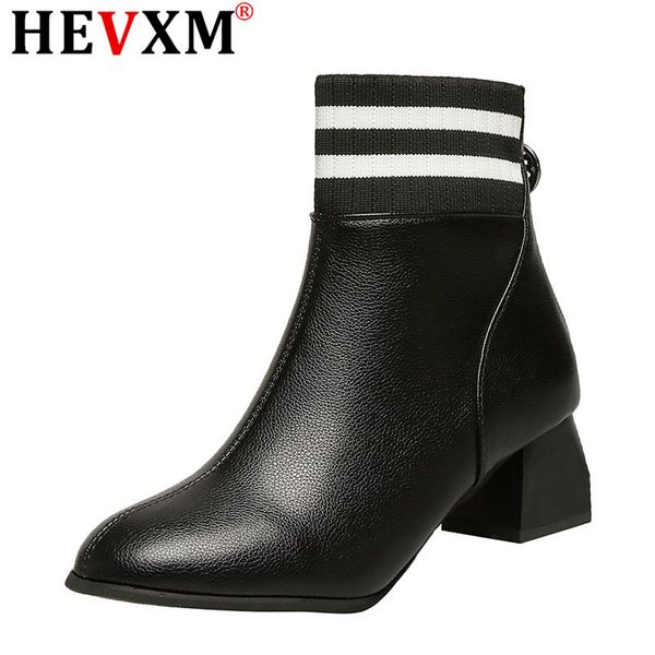 2020 square heel plus velvet warm socks ankle boots women winter fashion women's solid color zipper boots zapatillas muje, Black
2020 square heel plus velvet warm socks ankle boots women winter fashion women's solid color zipper boots zapatillas muje, Black