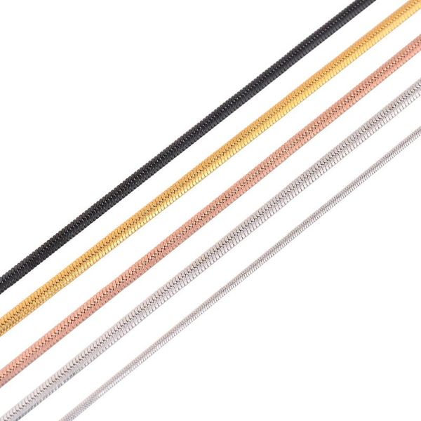chains width 1mm/2mm flat chain gold/silver/black/rose stainless steel necklace vintage for women and man jewelry
chains width 1mm/2mm flat chain gold/silver/black/rose stainless steel necklace vintage for women and man jewelry
