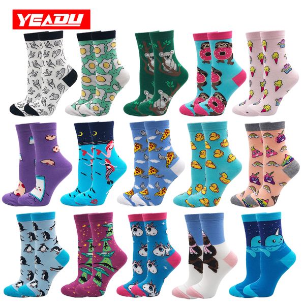 yeadu women's socks harajuku 85% cotton cute crazy happy cartoon pink sweet funny novelty kawaii cat alien unicorn for girl, Black;white
yeadu women's socks harajuku 85% cotton cute crazy happy cartoon pink sweet funny novelty kawaii cat alien unicorn for girl, Black;white