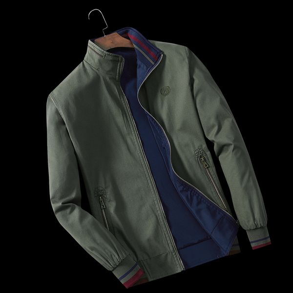 men's jackets, spring and autumn vertical collars, plain cotton jackets on both sides, men's casual men's thin coats, Black;brown
men's jackets, spring and autumn vertical collars, plain cotton jackets on both sides, men's casual men's thin coats, Black;brown