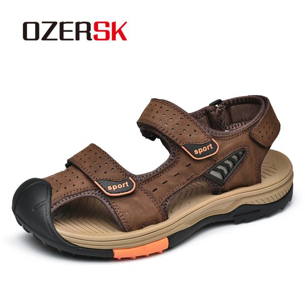 sandals ozersk 2021 men summer genuine leather outdoor comfy beach shoes casual flat breathable, Black
sandals ozersk 2021 men summer genuine leather outdoor comfy beach shoes casual flat breathable, Black