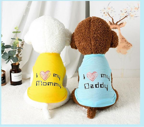 i love my mommy daddy dog clothes comfort pet costume vest puppy cats coat clothing for dog t-shirt pet supplies
i love my mommy daddy dog clothes comfort pet costume vest puppy cats coat clothing for dog t-shirt pet supplies