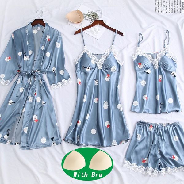 women nightgown sleepwear print bride bridesmaid wedding robe casual satin nightwear nightdress homewear home clothes, Black;red
women nightgown sleepwear print bride bridesmaid wedding robe casual satin nightwear nightdress homewear home clothes, Black;red