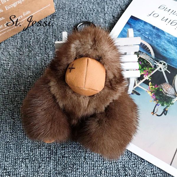 animal keychain luxury fluffy large keyring girl's schoolbag ornaments car pendant accessories charm bag chain, Silver
animal keychain luxury fluffy large keyring girl's schoolbag ornaments car pendant accessories charm bag chain, Silver