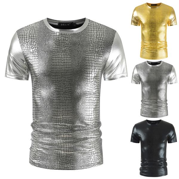 2020 new men's slim fit short sleeve t-shirt fashion men's bright face nightclub bar snake print gilt t t-shirt stage performance, White;black
2020 new men's slim fit short sleeve t-shirt fashion men's bright face nightclub bar snake print gilt t t-shirt stage performance, White;black