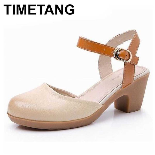 timetangwomen summer sandals genuine leather round toe heels women sandals low block heel 6cm woman shoes strappy back, Black
timetangwomen summer sandals genuine leather round toe heels women sandals low block heel 6cm woman shoes strappy back, Black