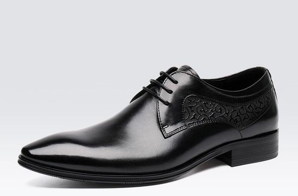 new style high handmade pointed toe men's business shoes genuine leather fashion lace up dress shoes, Black
new style high handmade pointed toe men's business shoes genuine leather fashion lace up dress shoes, Black