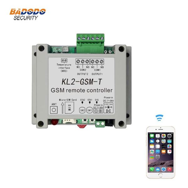 gsm remote relay controller switch access controller with 2 relay output one ntc temperature sensor
gsm remote relay controller switch access controller with 2 relay output one ntc temperature sensor
