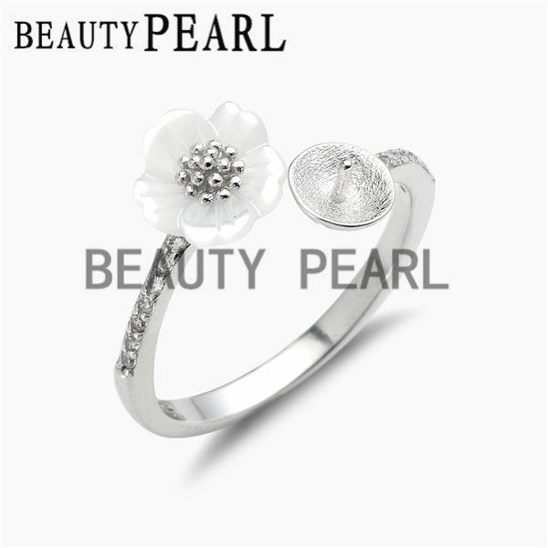 pearl ring blanks 925 silver zircon white shell flower ring semi mount for diy 5 pieces, Slivery;crystal
pearl ring blanks 925 silver zircon white shell flower ring semi mount for diy 5 pieces, Slivery;crystal