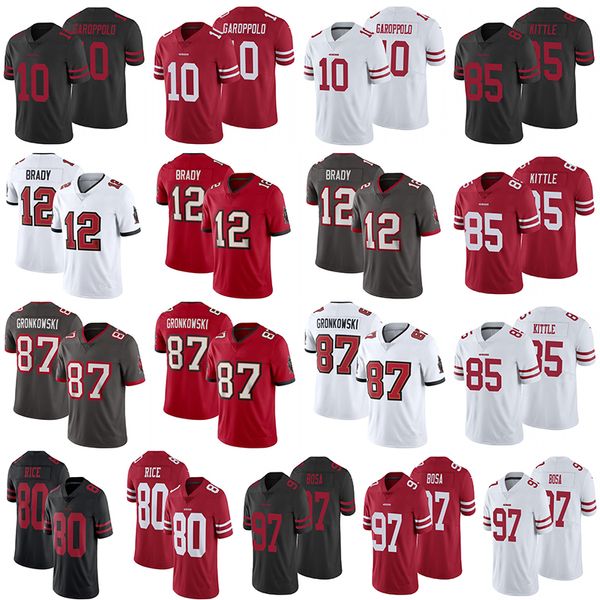 2020-2021 tom 12 brady jersey rob 87 gronkowski jimmy 10 garoppolo george 85 kittle nick 97 bosa jerseys, Black;red
2020-2021 tom 12 brady jersey rob 87 gronkowski jimmy 10 garoppolo george 85 kittle nick 97 bosa jerseys, Black;red
