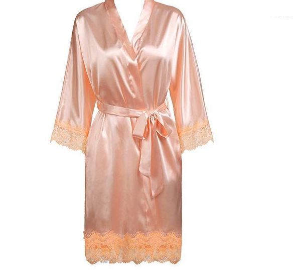 lace panelled women sleepwear summer kimono solid color bathrobe sashes trim bride bridesmaid wedding robe clothing sexy, Black;red
lace panelled women sleepwear summer kimono solid color bathrobe sashes trim bride bridesmaid wedding robe clothing sexy, Black;red